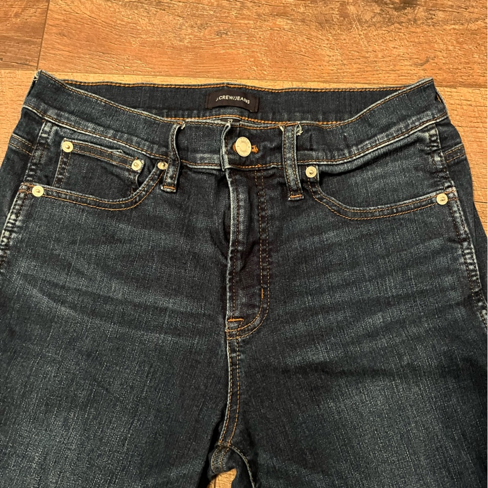 📦 J. Crew Dark Blue Women's Straight Leg Jeans - Picture 3 of 5